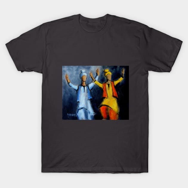 Bhangra dancers T-Shirt by sukhpalgrewal